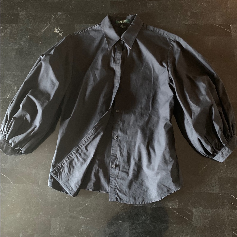 Black button down shirt
